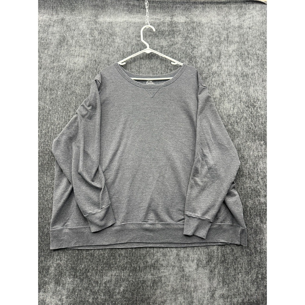 Just‎ My Size Sweatshirt Womens 5X Heather Gray Fleece Lined Ribbed Warm Wear